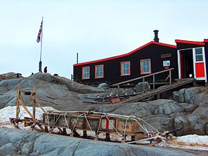 Die Station am Port Lockroy nach der Renovierung und Umgestaltung zu einem Museum