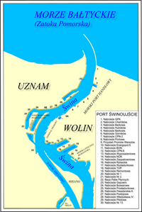 Plan portu morskiego w Świnoujściu