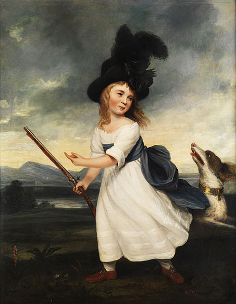 File:Portrait of a girl with gun and hound.jpg