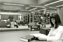 Reference service section of a Library