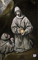 Święty Franciszek z bratem Leonem (1600-1614) 160 × 103 cm, Prado, Madryt
