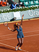 Serena Williams won her second French Open title in 2013. Serena Williams - Roland Garros 2013 - 010.jpg