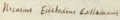 Nicasius Ellebodius aláírása