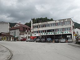 Centrum i huvudorten Srebrenica år 2008