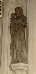 Statue of St Mary and Virgin in St Mary’s Church, Saffron Walden