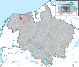 Läget för kommunen Steffenshagen i Landkreis Rostock