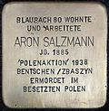 Stolperstein für Aron Salzmann (Blaubach 80)