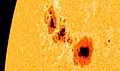 Sunspots, September 2011.