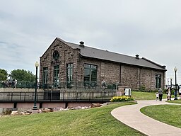 The Falls Overlook Cafe is housed inside the 1908 Sioux Falls Light & Power Co. hydroelectric plant.