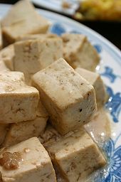 Tofu, a soy product, can be a valuable source of not only iron, but also protein, zinc and calcium for vegetarians. Tofu-beijingchina.jpg