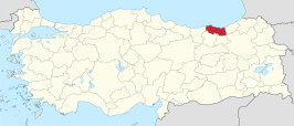 Kaart van Trabzon