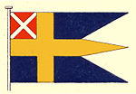 Örlogsflaggan 1815-1844 (Sverige-Norge)