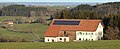 Simmerberg, das Tal der westlichen Günz, Ottobeuren und am Horizont Ulm