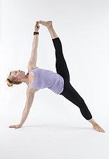 Vasisthasana B, with toe grip