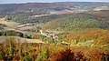 Blick vom Vatteröder Stein auf Vatterode im Walsetal