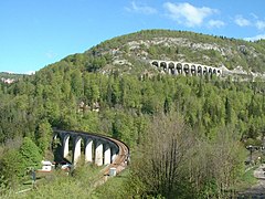 Viaducs de Morez, dans l'est montagnard.