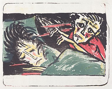 Orage, lithographie (1920-1921).