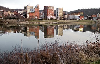 Downtown Wheeling, West Virginia and the Ohio ...