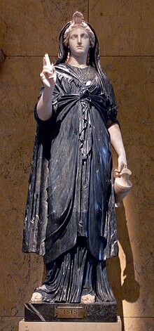 Roman statue of Isis, second century CE Wien KHM Isis I 158.jpg