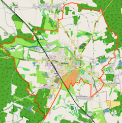 Localização de Wołów na Polónia