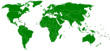 Countries by World Health Organization membership status World Health Organization membership status map.png