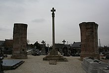 Vue des restes de l'église