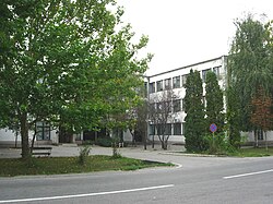 Building in the town center.