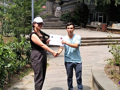 Transfer of certificates to the participants of the competition.
