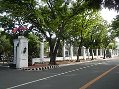 Fences of the Malacañang Palace along Jose Laurel Street