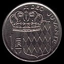 모나코 1 프랑 동전 뒷면 (1978년 발행)