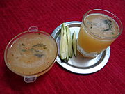 Amjhora, a raw mango drink from Bhojpuri cuisine