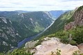 View of the Malbaie River from the top.