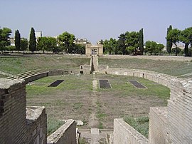 Les restes de l'amphithéâtre