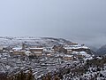 El pueblo de Cañada de Benatanduz nevado