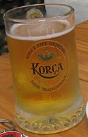 Birra Korça op restaurant in Tirana