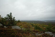 Vy mot söder från Boxvike vette.