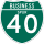 Interstate 40 Business Spur marker