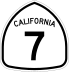 State Route 7 marker