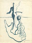 Expresión (1932-1933), dibujo, MUMA, Alcira (Espagne)