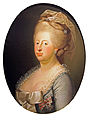 Caroline Mathilda, pregnana v dvorec Celle, slika 1771