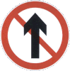 No proceed straight