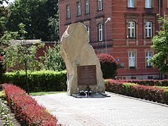 Monument to Polish soldiers killed in World War II and murdered in labour camps and exiled to Siberia