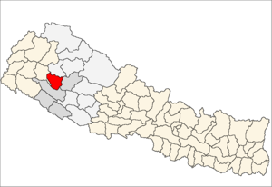 Location map of Dailekh District (wp-EN), in N...