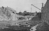 Anläggningsarbeten, schakt och sprängning 1920