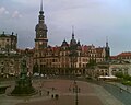 Dresden Theaterplatz mit Dresdner_Schloss