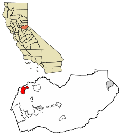 Location of Auburn Lake Trails in El Dorado County, California.