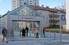 Vue d'une bouche de la station Hardhöhe