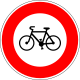 B9b. Accès interdit aux cycles.