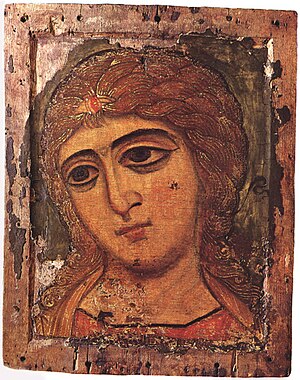 12th-century icon of Archangel Gabriel from No...