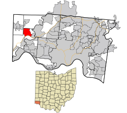 موقعیت بلو جی، اوهایو در نقشه